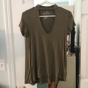 American Eagle “soft and sexy” Choker t-shirt